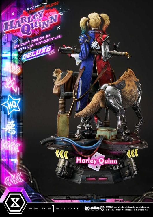 DC Comics Ultimate Premium Masterline Cyberpunk Harley Quinn Deluxe Statue (With Bonus) Gallery Image 52