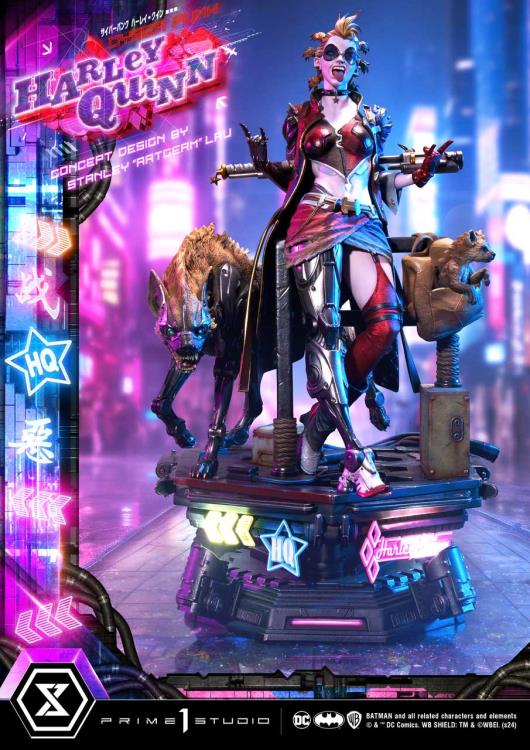 DC Comics Ultimate Premium Masterline Cyberpunk Harley Quinn Deluxe Statue (With Bonus) Gallery Image 42