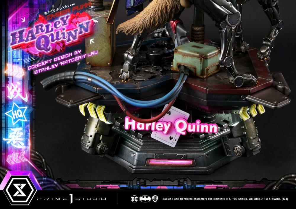 DC Comics Ultimate Premium Masterline Cyberpunk Harley Quinn Deluxe Statue (With Bonus) Gallery Image 87