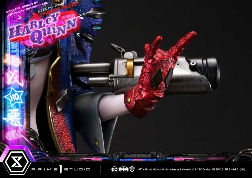 DC Comics Ultimate Premium Masterline Cyberpunk Harley Quinn Deluxe Statue (With Bonus) Gallery Image 73