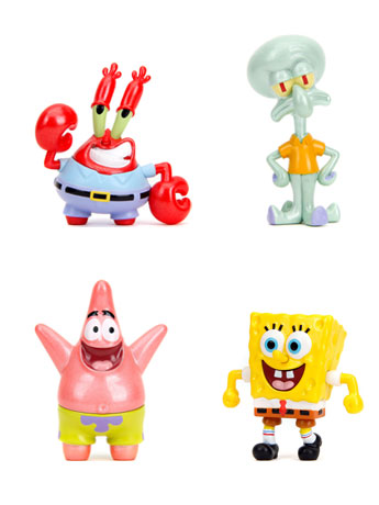 SpongeBob SquarePants MetalFigs 2.5" Mini Figure Four-Pack Gallery Image 2