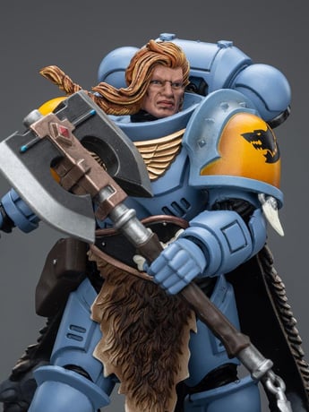 Warhammer 40K Space Wolves Claw Pack Leader Logan Ghostwolf 1/18 Scale Action Figure (Reissue) Gallery Image 2