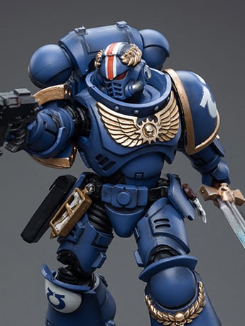 Warhammer 40K Ultramarines Primaris Lieutenant Argaranthe 1/18 Scale Action Figure (Reissue) Gallery Image 2