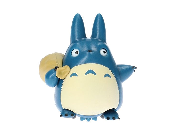 My Neighbor Totoro Pull Back Collection Medium Blue Totoro with Acorn Figure Gallery Image 1