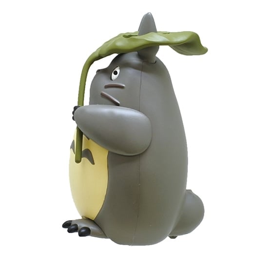 My Neighbor Totoro Pull Back Collection Gray Totoro with Leaf Figure Gallery Image 4