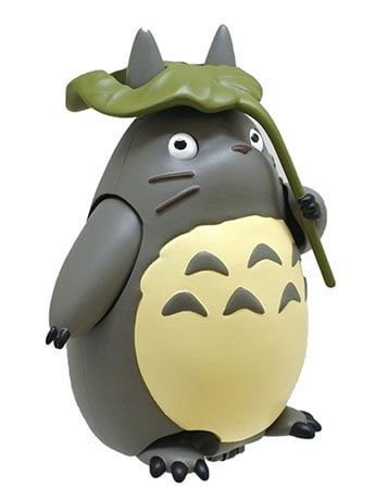 My Neighbor Totoro Pull Back Collection Gray Totoro with Leaf Figure Gallery Image 2