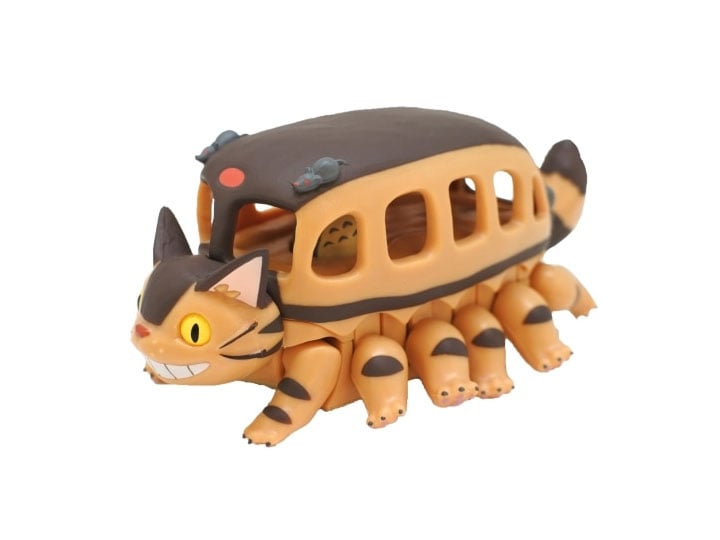 My Neighbor Totoro Pull Back Collection Cat Bus with Totoro Figure Gallery Image 1