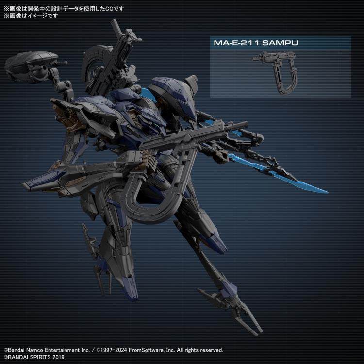 Armored Core VI: Fires of Rubicon 30 Minutes Missions Schneider Nachtreiher/40E Steel Haze Model Kit Gallery Image 11