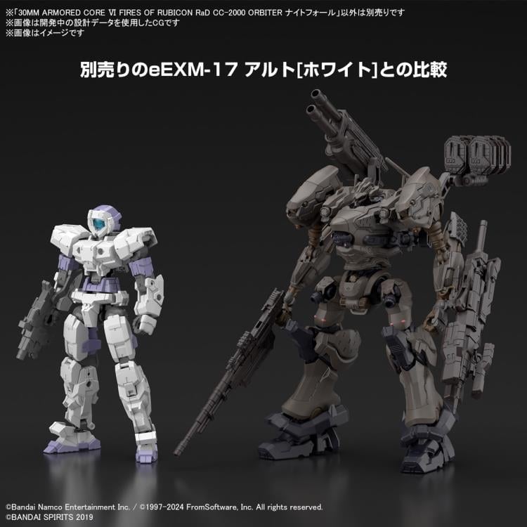 Armored Core VI: Fires of Rubicon 30 Minutes Missions RaD CC-2000 Orbiter Nightfall Model Kit Gallery Image 18