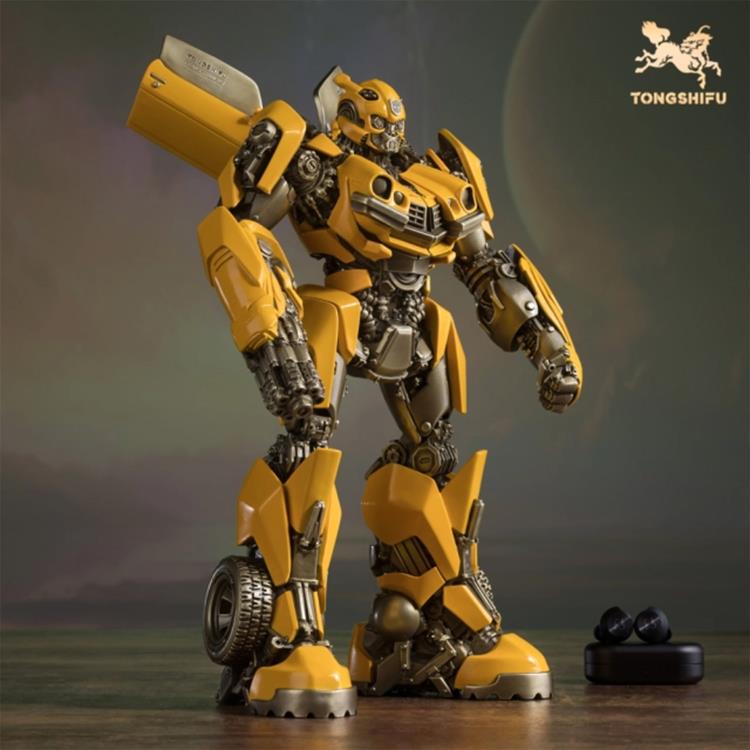 Transformers: Rise of the Beasts Bumblebee Brass Statue (Small) Gallery Image 3