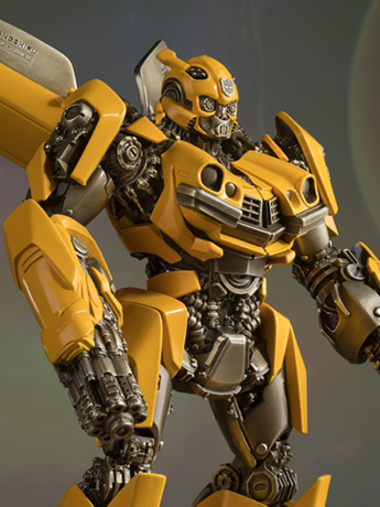 Transformers: Rise of the Beasts Bumblebee Brass Statue (Small) Gallery Image 2