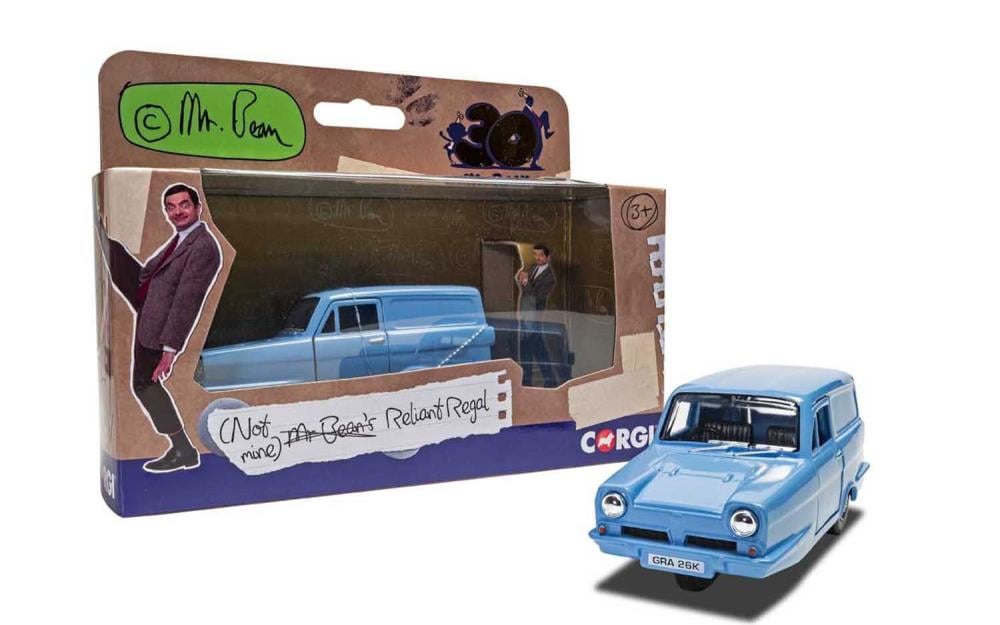 Mr. Bean Reliant Regal Blue 1/36 Scale Model Gallery Image 4