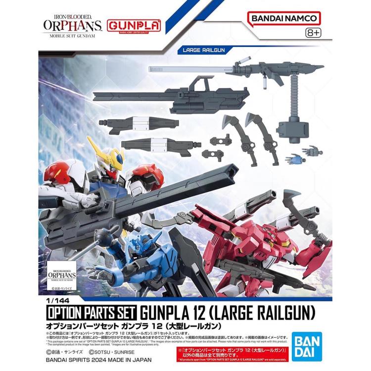 Mobile Suit Gundam: Iron-Blooded Orphans Option Parts Set Gunpla 12 Large Railgun 1/144 Scale Accessory Set Gallery Image 12