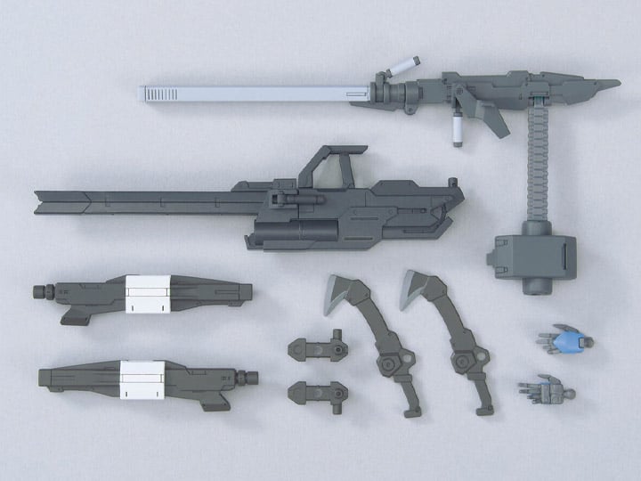 Mobile Suit Gundam: Iron-Blooded Orphans Option Parts Set Gunpla 12 Large Railgun 1/144 Scale Accessory Set Gallery Image 1
