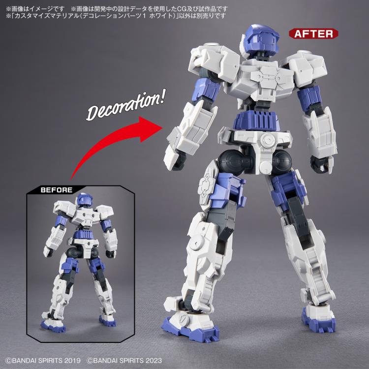 30 Minutes Missions Customize Material Decoration Parts 1 (White) 1/144 Scale Accessory Set Gallery Image 11