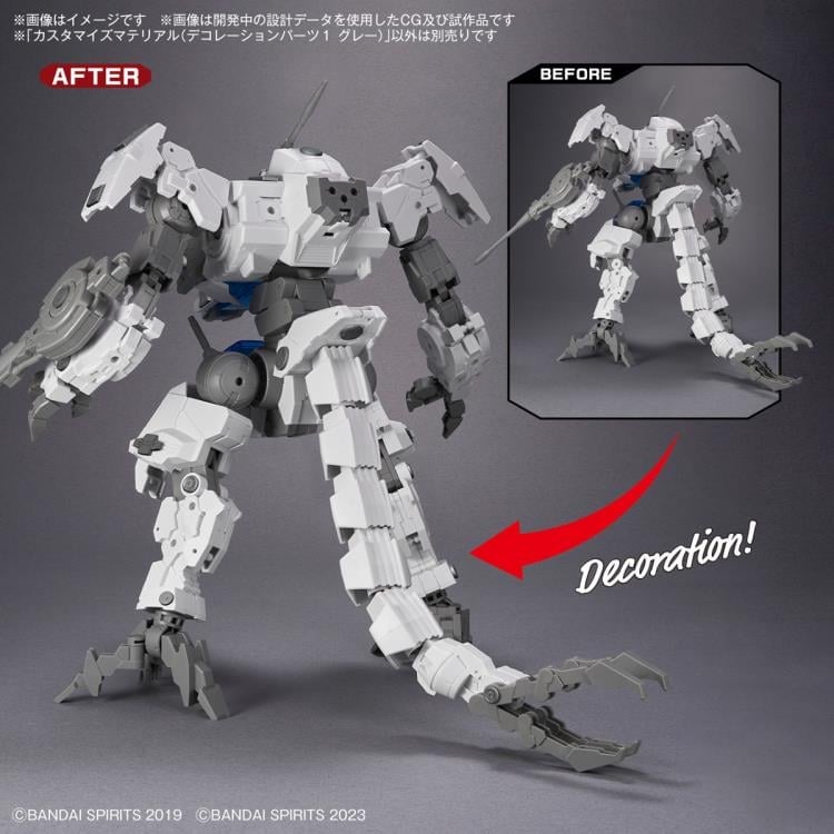 30 Minutes Missions Customize Material Decoration Parts 1 (Gray) 1/144 Scale Accessory Set Gallery Image 14