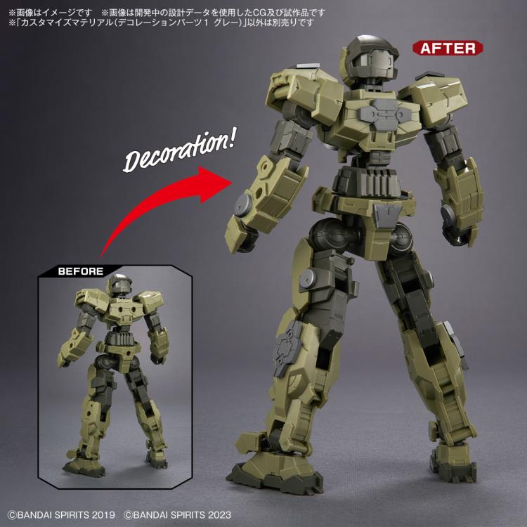 30 Minutes Missions Customize Material Decoration Parts 1 (Gray) 1/144 Scale Accessory Set Gallery Image 11