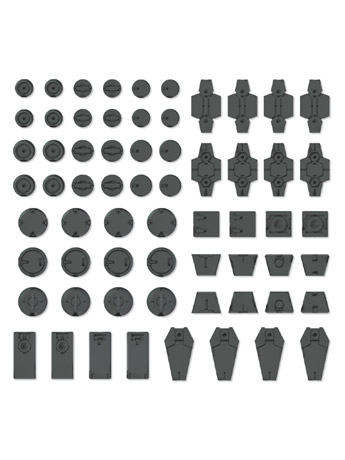 30 Minutes Missions Customize Material Decoration Parts 1 (Gray) 1/144 Scale Accessory Set Gallery Image 2