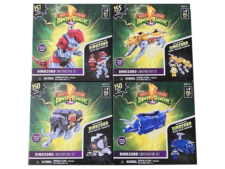 Mighty Morphin Power Rangers Dinozords Set of 4 Building Kits Gallery Image 1