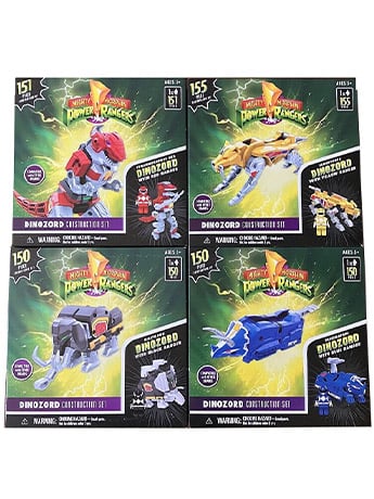Mighty Morphin Power Rangers Dinozords Set of 4 Building Kits Gallery Image 2