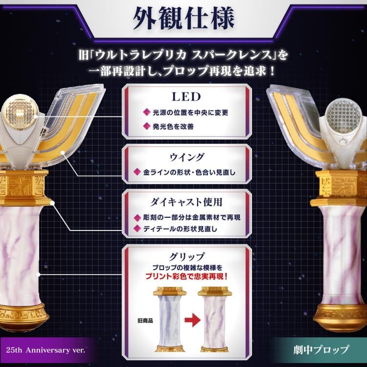 Ultraman Tiga Ultra Replica Sparklence (25th Anniversary Ver.) Exclusive (Reissue) Gallery Image 6