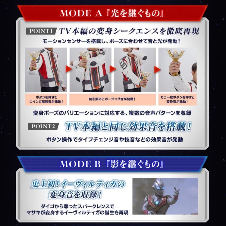 Ultraman Tiga Ultra Replica Sparklence (25th Anniversary Ver.) Exclusive (Reissue) Gallery Image 8