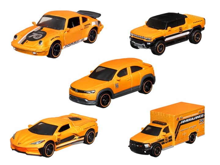 Matchbox 70th Anniversary Moving Parts Set of 5 Models Gallery Image 1