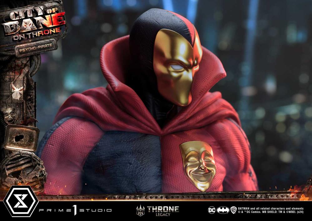 Batman: City of Bane Throne Legacy Collection Psycho-Pirate 1/4 Scale Statue Gallery Image 11