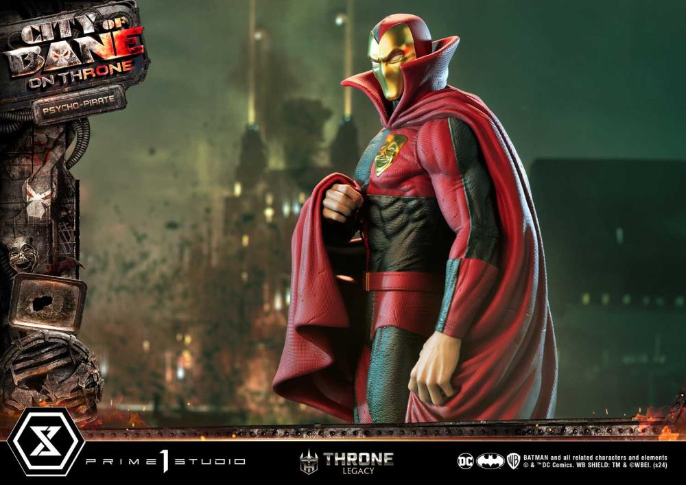Batman: City of Bane Throne Legacy Collection Psycho-Pirate 1/4 Scale Statue Gallery Image 16