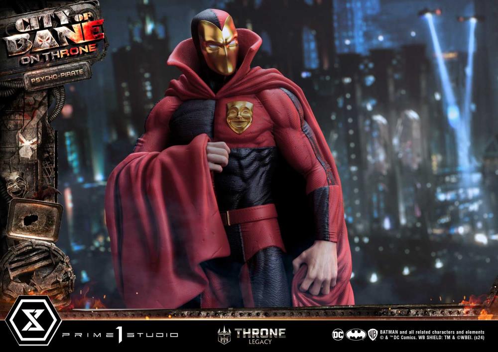 Batman: City of Bane Throne Legacy Collection Psycho-Pirate 1/4 Scale Statue Gallery Image 9