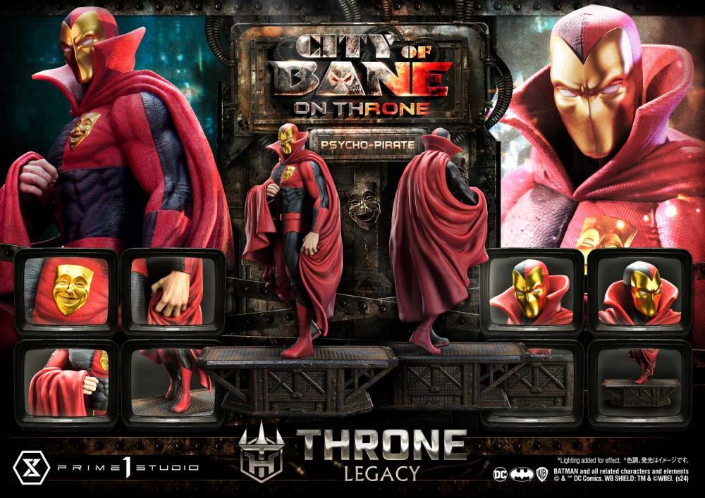 Batman: City of Bane Throne Legacy Collection Psycho-Pirate 1/4 Scale Statue Gallery Image 36
