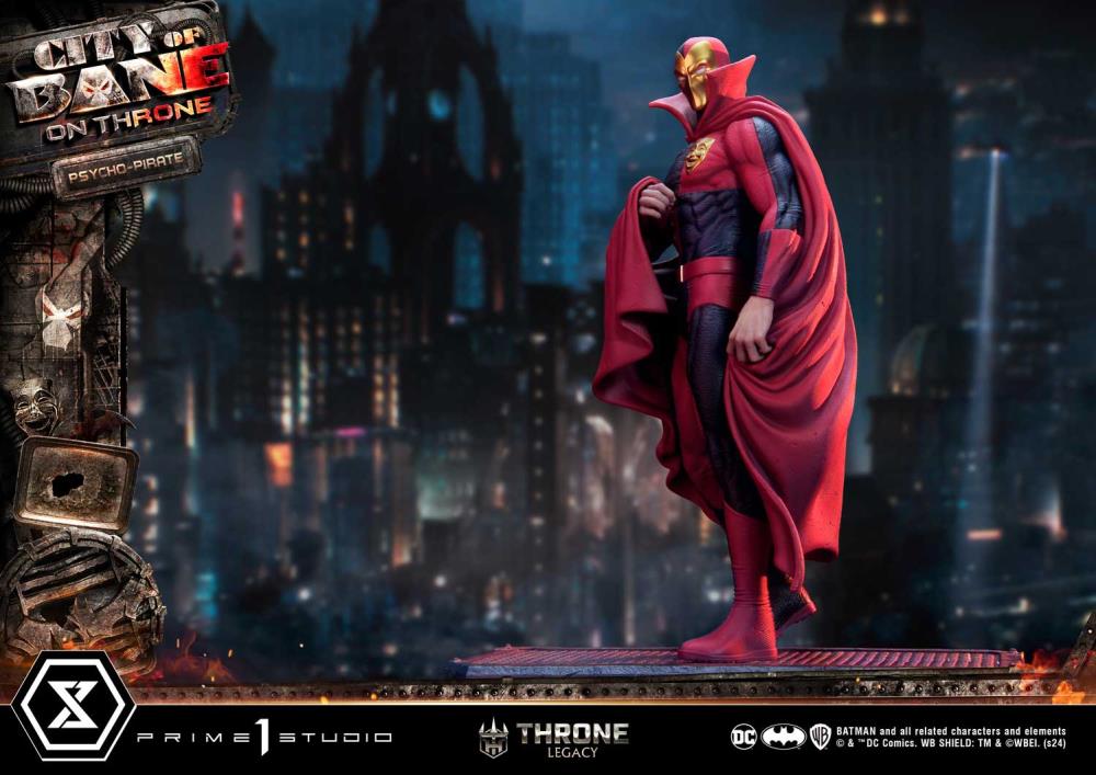 Batman: City of Bane Throne Legacy Collection Psycho-Pirate 1/4 Scale Statue Gallery Image 4