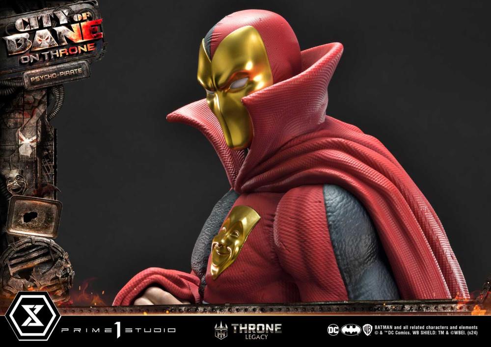 Batman: City of Bane Throne Legacy Collection Psycho-Pirate 1/4 Scale Statue Gallery Image 30