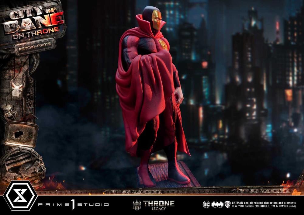 Batman: City of Bane Throne Legacy Collection Psycho-Pirate 1/4 Scale Statue Gallery Image 5