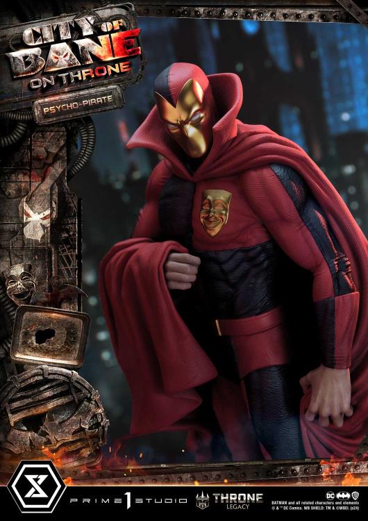 Batman: City of Bane Throne Legacy Collection Psycho-Pirate 1/4 Scale Statue Gallery Image 8