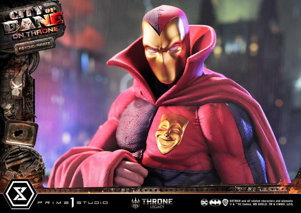 Batman: City of Bane Throne Legacy Collection Psycho-Pirate 1/4 Scale Statue Gallery Image 10