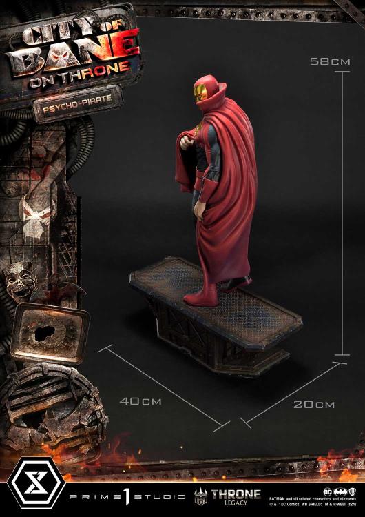 Batman: City of Bane Throne Legacy Collection Psycho-Pirate 1/4 Scale Statue Gallery Image 27