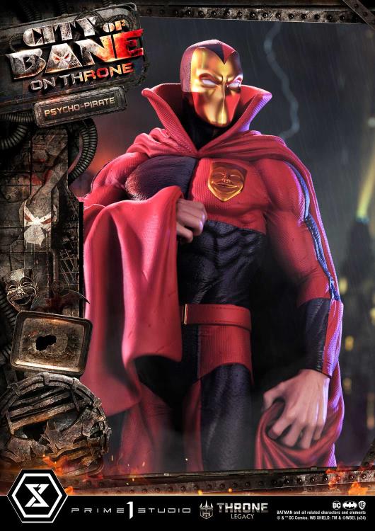 Batman: City of Bane Throne Legacy Collection Psycho-Pirate 1/4 Scale Statue Gallery Image 7