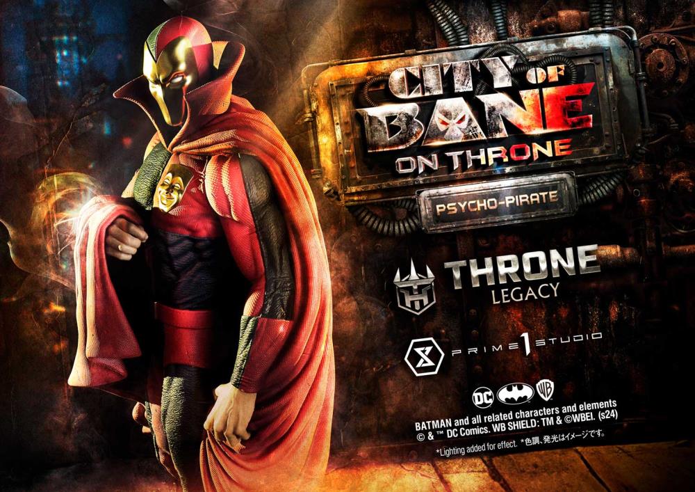 Batman: City of Bane Throne Legacy Collection Psycho-Pirate 1/4 Scale Statue Gallery Image 35
