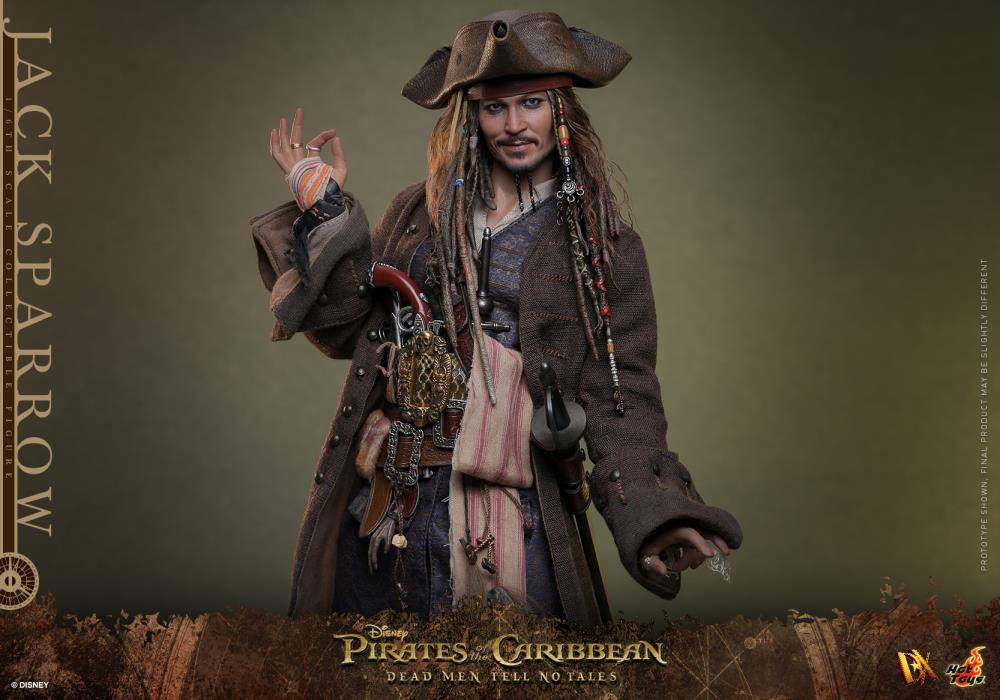 Pirates of the Caribbean: Dead Men Tell No Tales DX37 Captain Jack Sparrow 1/6th Scale Collectible Figure Gallery Image 13