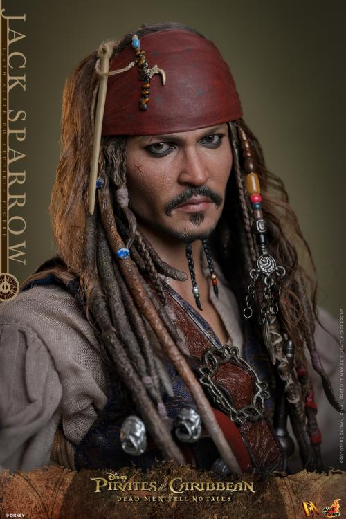 Pirates of the Caribbean: Dead Men Tell No Tales DX37 Captain Jack Sparrow 1/6th Scale Collectible Figure Gallery Image 11