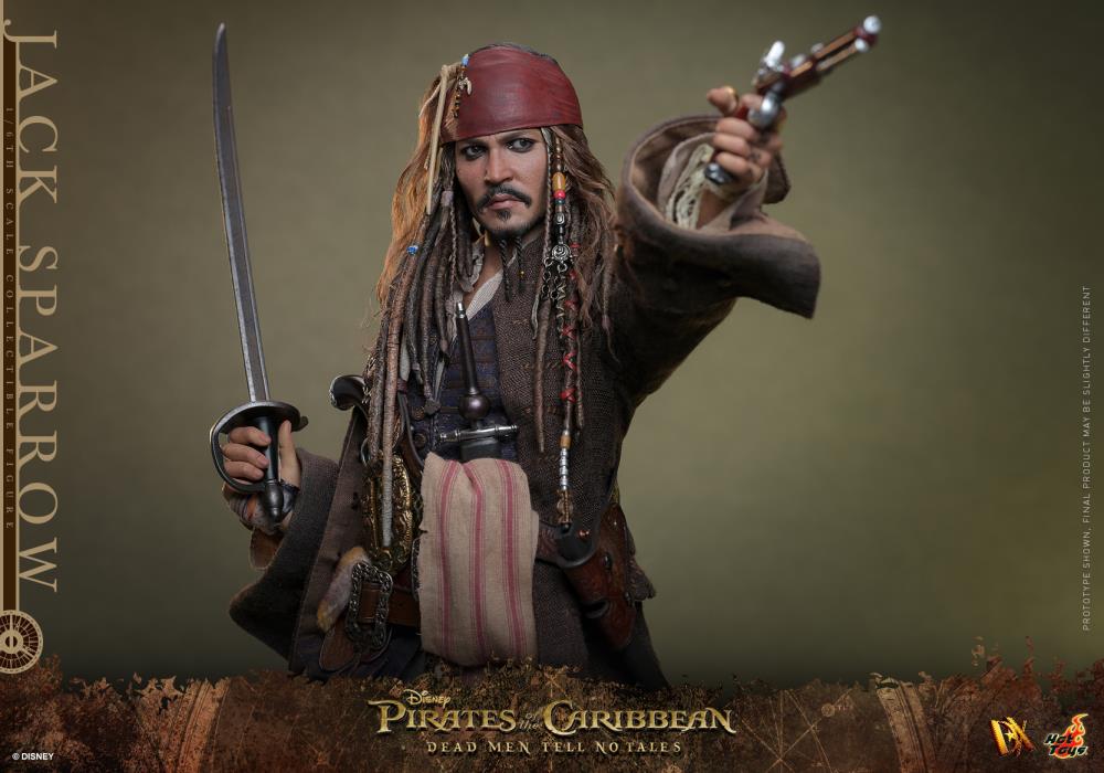 Pirates of the Caribbean: Dead Men Tell No Tales DX37 Captain Jack Sparrow 1/6th Scale Collectible Figure Gallery Image 7
