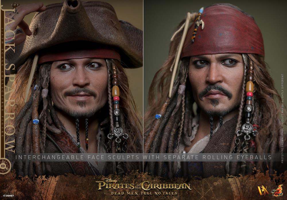 Pirates of the Caribbean: Dead Men Tell No Tales DX37 Captain Jack Sparrow 1/6th Scale Collectible Figure Gallery Image 10