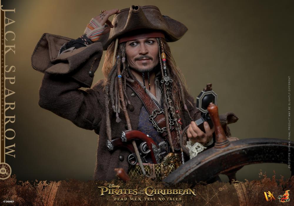 Pirates of the Caribbean: Dead Men Tell No Tales DX37 Captain Jack Sparrow 1/6th Scale Collectible Figure Gallery Image 14