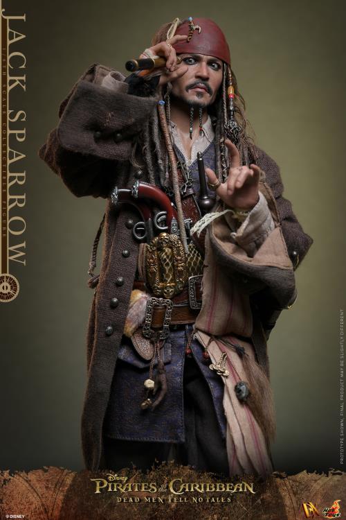 Pirates of the Caribbean: Dead Men Tell No Tales DX37 Captain Jack Sparrow 1/6th Scale Collectible Figure Gallery Image 6