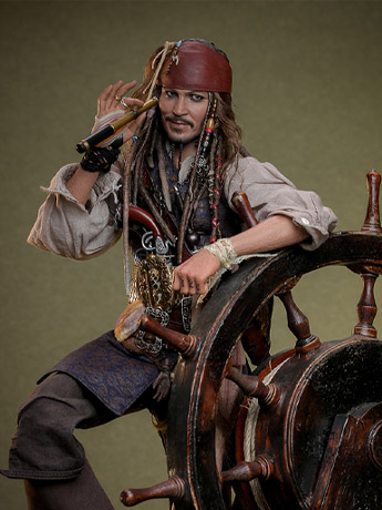 Pirates of the Caribbean: Dead Men Tell No Tales DX38 Captain Jack Sparrow (Deluxe Ver.) 1/6th Scale Collectible Figure Gallery Image 2