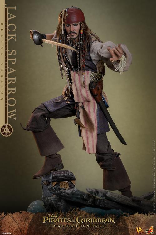 Pirates of the Caribbean: Dead Men Tell No Tales DX38 Captain Jack Sparrow (Deluxe Ver.) 1/6th Scale Collectible Figure Gallery Image 7