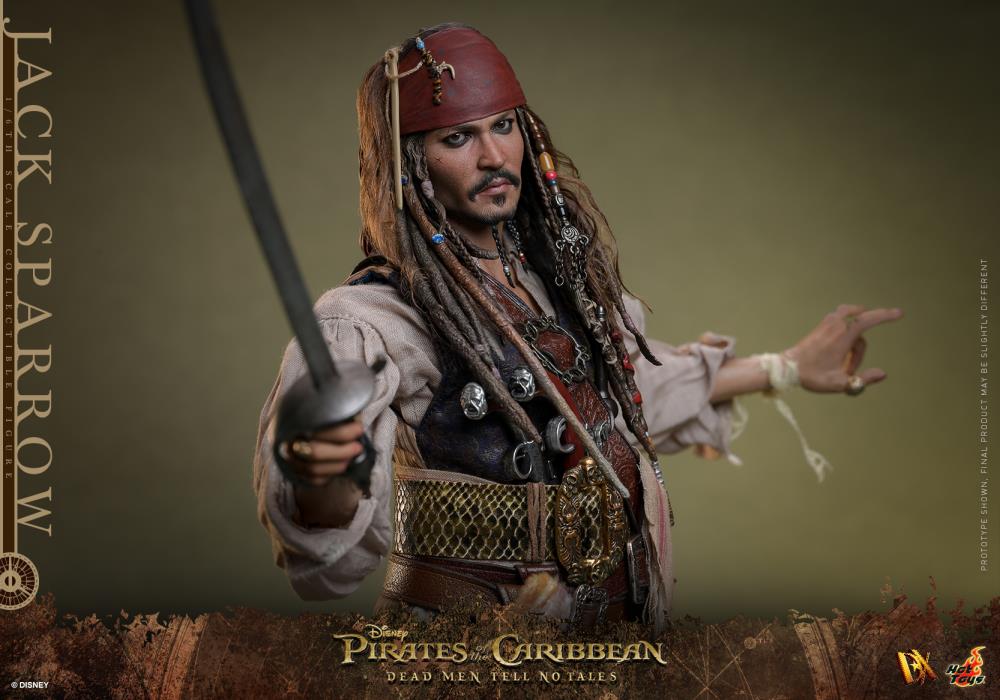 Pirates of the Caribbean: Dead Men Tell No Tales DX38 Captain Jack Sparrow (Deluxe Ver.) 1/6th Scale Collectible Figure Gallery Image 12