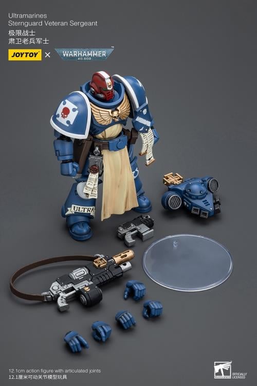 Warhammer 40K Ultramarines Sternguard Veteran Sergeant 1/18 Scale Action Figure Gallery Image 11