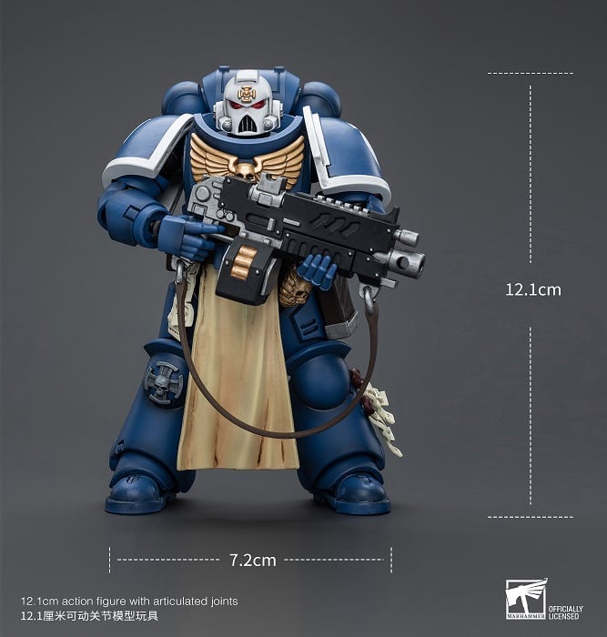 Warhammer 40K Ultramarines Sternguard Veteran with Auto Bolt Rifle 1/18 Scale Action Figure Gallery Image 10